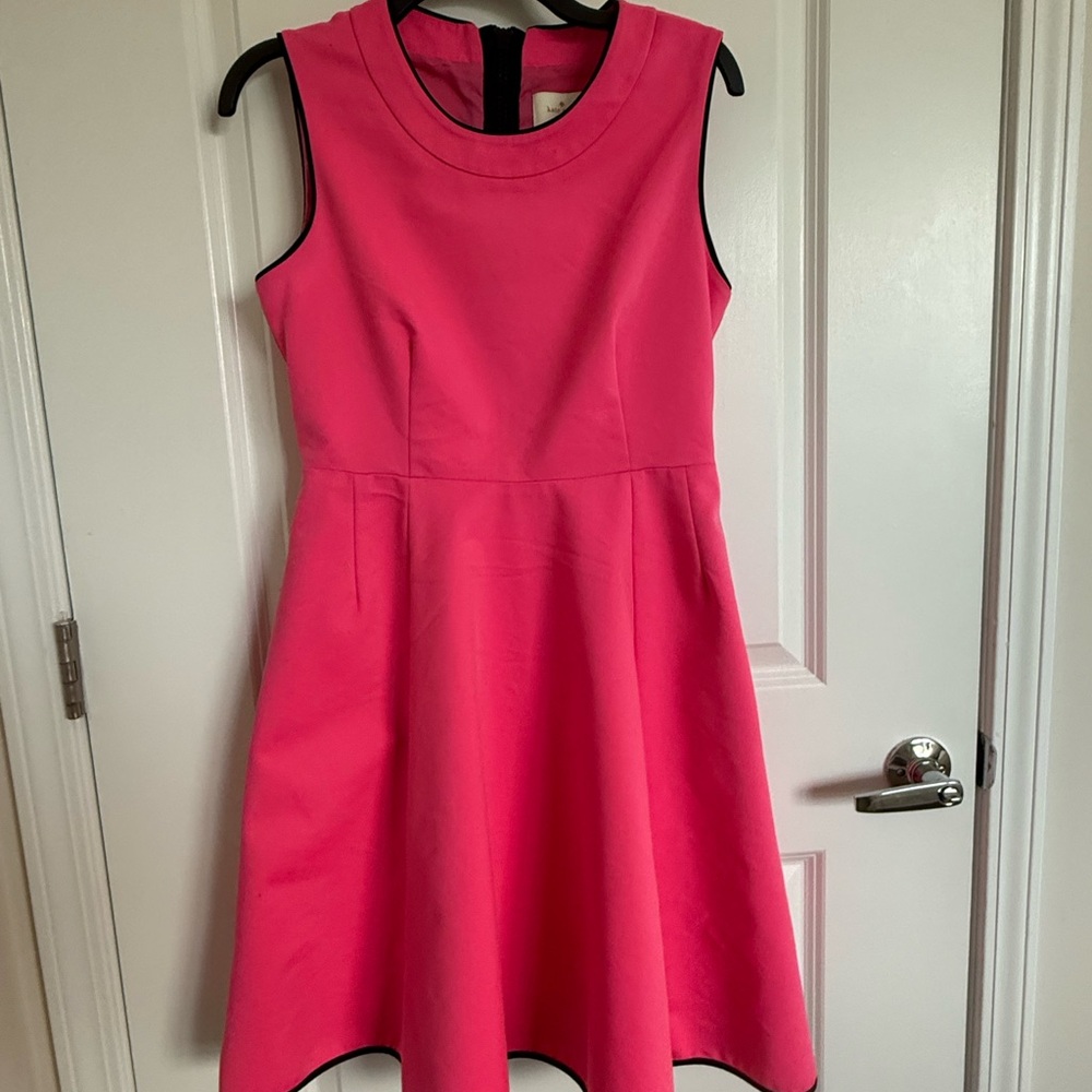 Kate Spade Pink Dress with Black Trim